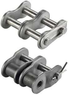 Spinki łańcuchów standardowych DIN 8187 dwurzędowych