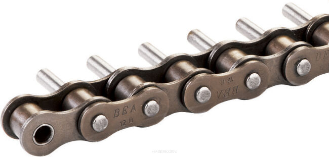 Łańcuch rolkowy standardowy z przedłużonymi bolcami DIN 8187 jednorzędowy 3/8”x7/32”