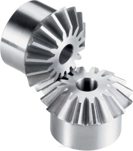 Koła stożkowe z uzębieniem prostym typ B, przełożenie 1:1, moduł 4,5 Z26/Z26 