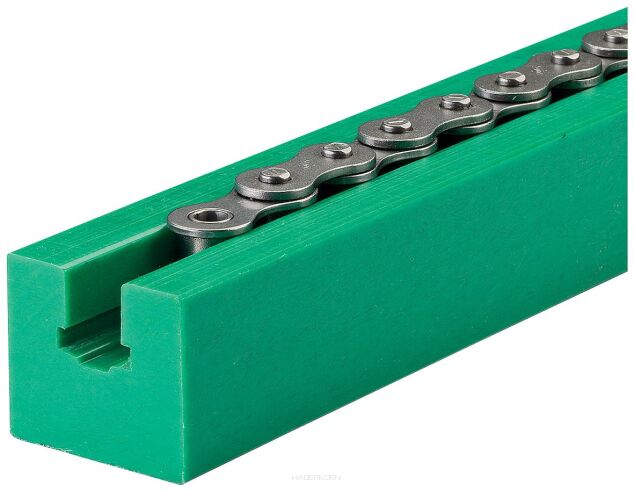 Prowadnica łańcucha rolkowego jednorzędowego, z rowkiem prowadzącym profil 4, 2”x31mm