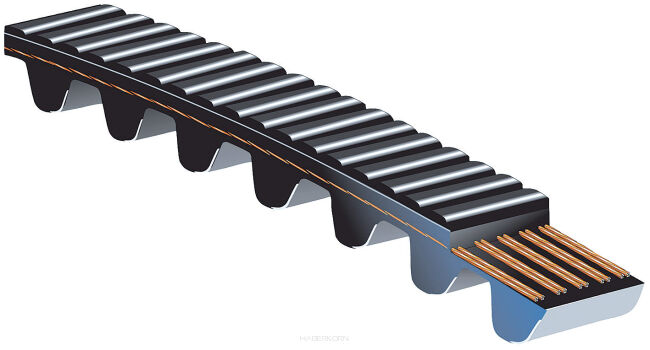 Pas zębaty poliuretanowy Poly Chain GT2 PC2 8MGT 640 21, Z80