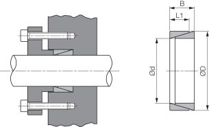 Tuleja zaciskowa BK 50 niesamocentrująca, stalowa BK50 30x35 - 2