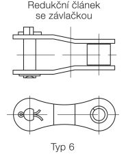 Półspinka łańcucha rolkowego standardowego o przedłużonej podziałce jednorzędowa 210A  - 2