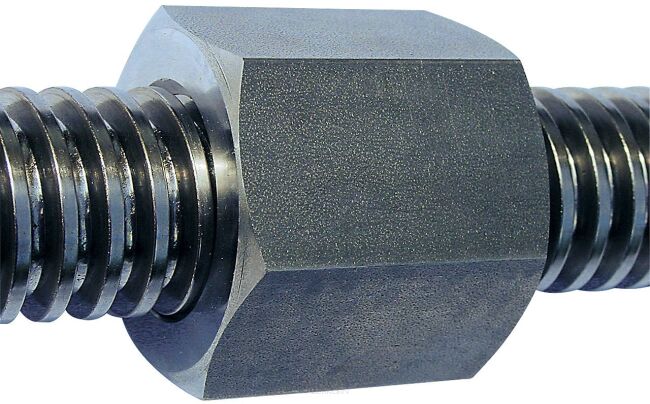 Nakrętka trapezowa sześciokątna lewa, stal automatowa Tr 10x2