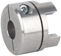 Piasta sprzęgła bezluzowego kłowego TRASCO® zaciskowa, aluminiowa GESM 19/24 F14 - 2