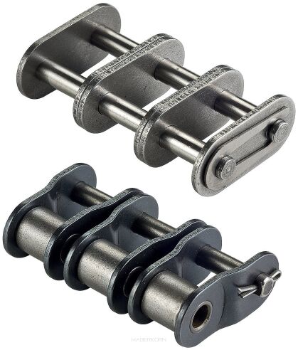Spinka łańcucha standardowego z prostymi płytkami DIN 8187 trzyrzędowa 1/2”x5/16”