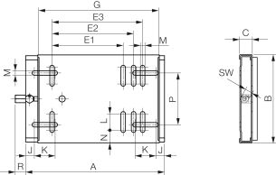 Podstawa pod silnik typ MP 200/225 - 2