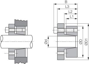 Tuleja zaciskowa BK 16 samocentrująca, stalowa BK16 32x60 - 2