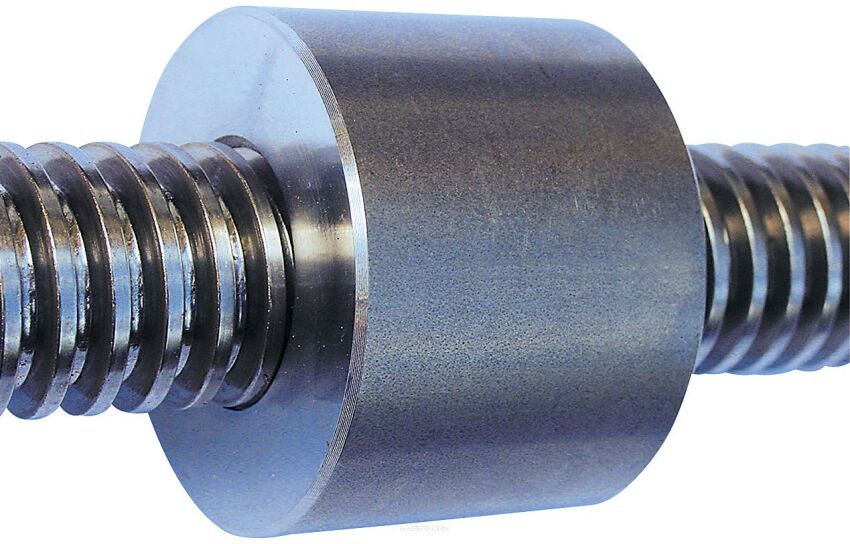 Nakrętka trapezowa walcowa lewa, stal automatowa Tr 14x3