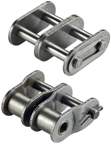 Spinka łańcucha standardowego z prostymi płytkami DIN 8187 dwurzędowa 1 1/4”x3/4”