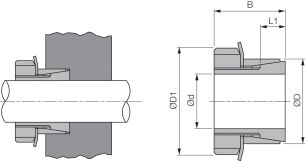 Tuleja zaciskowa BK 24 niesamocentrująca, stalowa BK24 17x26 - 2