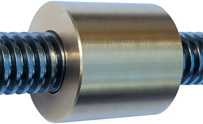 Nakrętka trapezowa walcowa prawa, brąz Tr 14x4