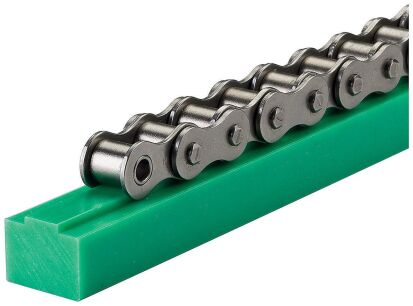 Prowadnica łańcucha rolkowego jednorzędowego profil 1, 5/8”x3/8”