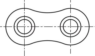 Spinka łańcucha rolkowego standardowego z pustymi sworzniami jednorzędowa 1/2”x5/16” - 2