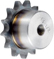 Koło łańcuchowe z piastą hartowane zęby jednorzędowe 1/2''x5/16'' Z18