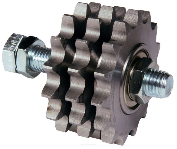 Koło łańcuchowe napinacza Rosta typ N, ze śrubą trzyrzędowe 3/4”, M20, Z15
