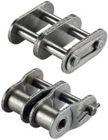 Spinka łańcucha standardowego z prostymi płytkami DIN 8187 dwurzędowa 1”x17,02mm