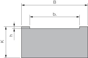 Prowadnica pasa zębatego z burtami bocznymi F 32x4 - 2