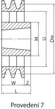 Koło pod pasy klinowe, pod Taper Lock® PBT 355 SPB3 TL3020 - 10