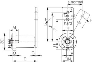 Ramię napinacza Rosta typ SE, standardowe SE 50 - 2